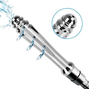 Metal Anal Dildo with 7 Holes Side Opening / Adult Sex Toy for Couples - EVE's SECRETS